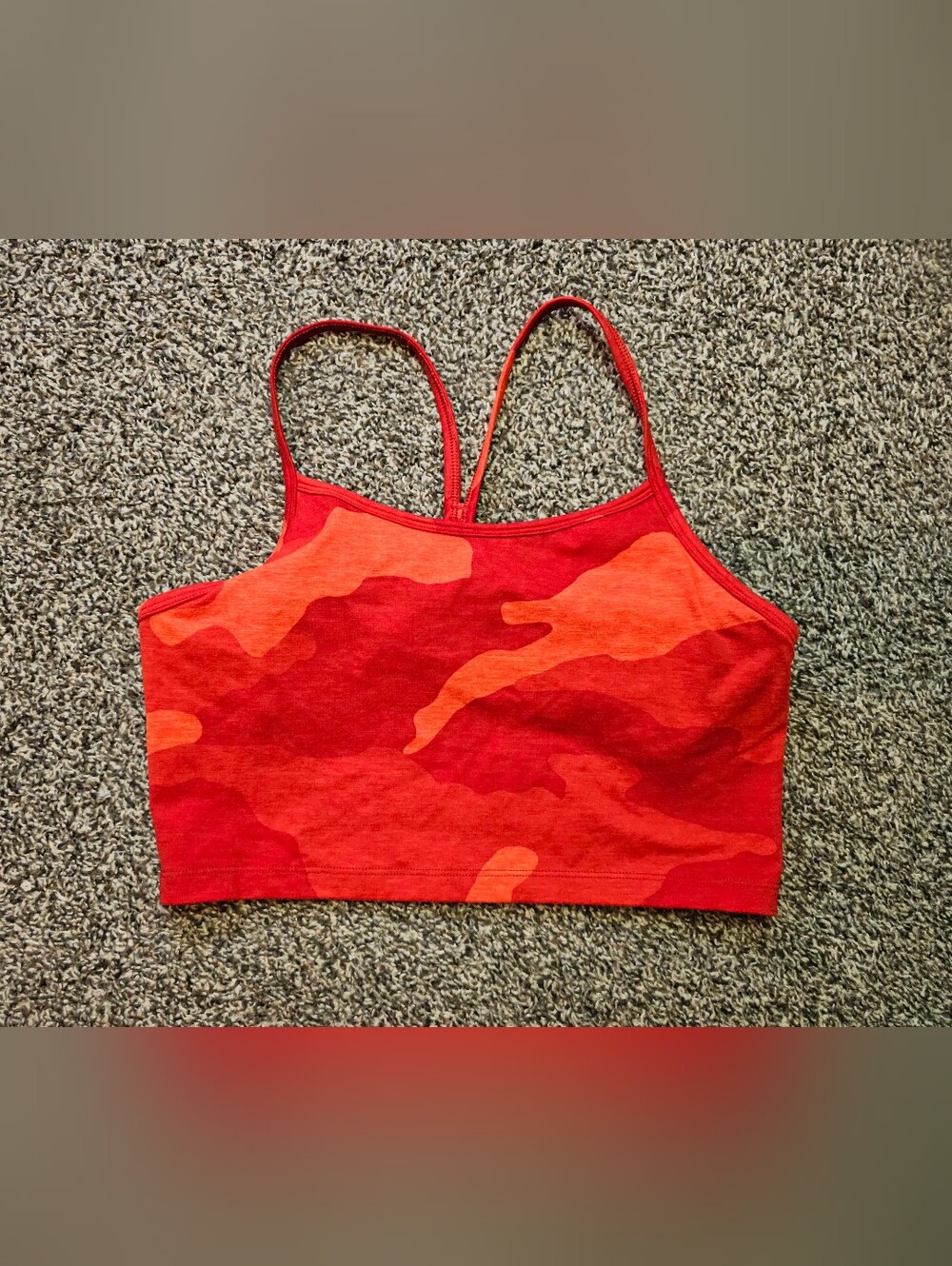 Aerie Red Camo Sports Bra sz Medium
